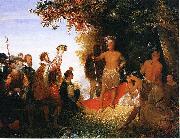 John Gadsby Chapman The Coronation of Powhatan France oil painting artist